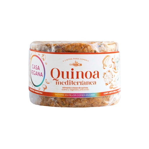 [CASAV015] Casa Vegana - Medallones Veganos de Quínoa Mediterránea (4 unidades)