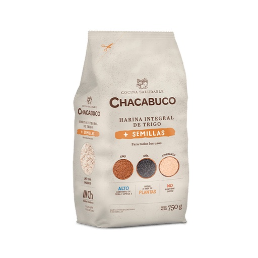 Chacabuco - Harina Integral mas semillas (750g)
