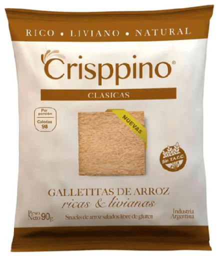 [CRISP001] Crisppino - Snack de arroz clásica (100gr)