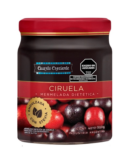 [CUART017] Cuarto creciente - Mermelada con stevia de ciruela (280g)
