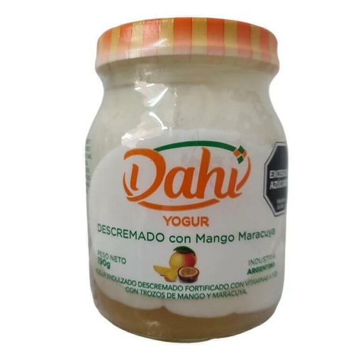 [DAHI016] Dahi - Yogur descremado con mango y maracuya (190gr)