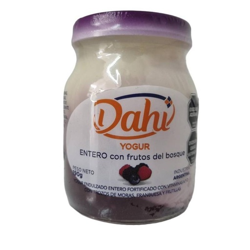 [DAHI019] Dahi - Yogur entero con frutos del bosque (190gr)