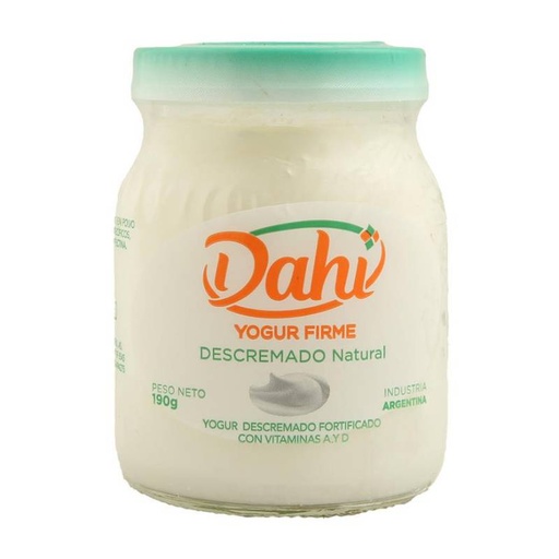 [DAHI020] Dahi - Yogur firme descremado natural (190gr)