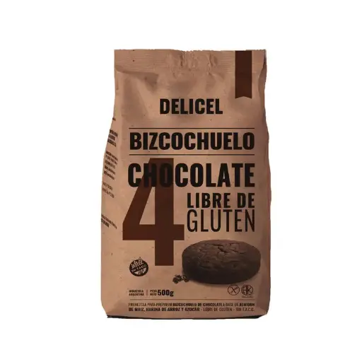 [DELIC009] Delicel - Premezcla bizcochuelo sabor chocolate (500gr)