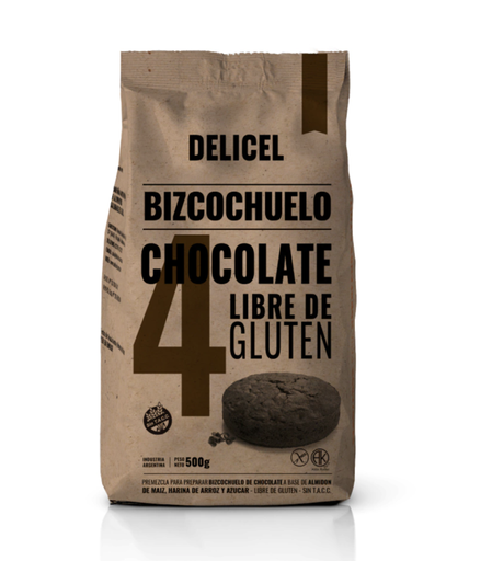 Delicel - Premezcla bizcochuelo sabor chocolate (500gr)