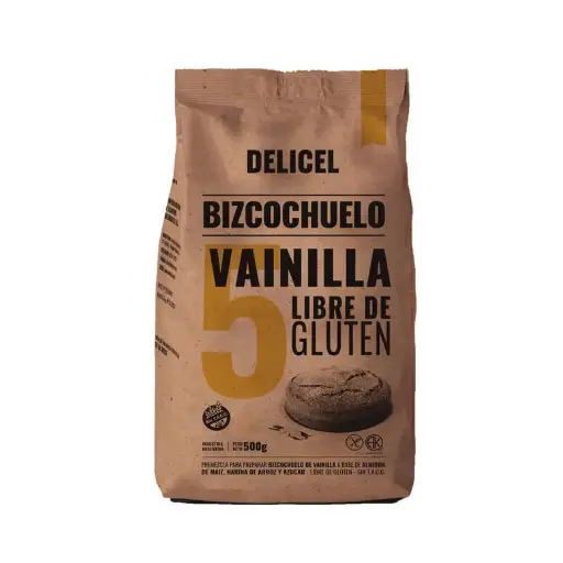 [DELIC010] Delicel - Premezcla bizcochuelo sabor vainilla (500gr)