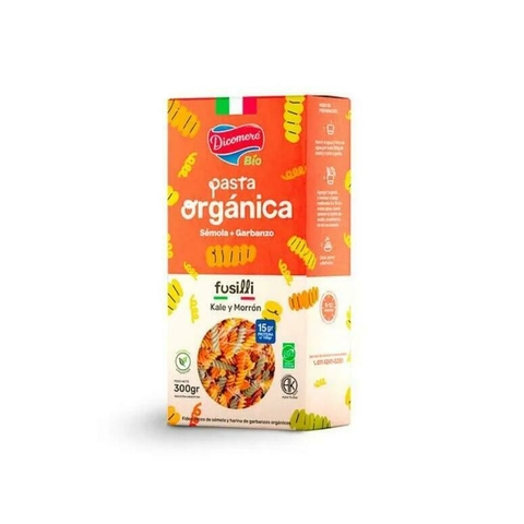Dicomere - Fideos fusilli tricolor organicos (300gr)