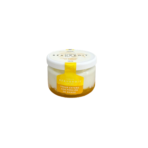 [FAMIL020] Familia Beaudroit - Yogurt entero natural sabor mango (160gr)