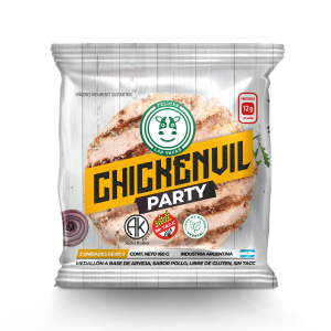 [FELIC024] Felices Las Vacas - ChickenVil hamburguesas de arvejas pollo party (pack 2 unidades - 160gr)