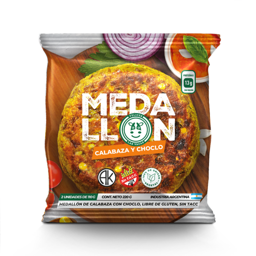 [FELIC044] Felices Las Vacas - Medallones de calabaza y choclo (2 unidades)