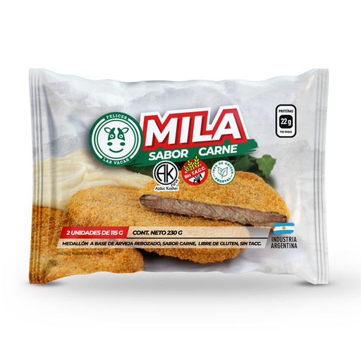 [FELIC046] Felices Las Vacas - Milanesa sabor carne (2 unidades 230gr)
