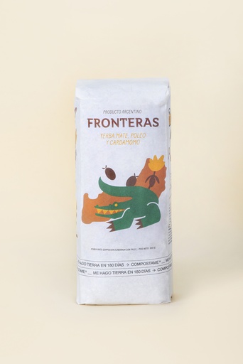 [FRONT003] Fronteras - Yerba Mate en Paquete con Poleo y Cardamomo 500 gr