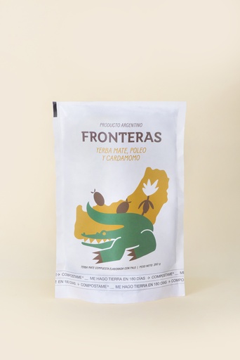 [FRONT023] Fronteras - Yerba mate de poleo y cardamomo (repuesto x 250gr)
