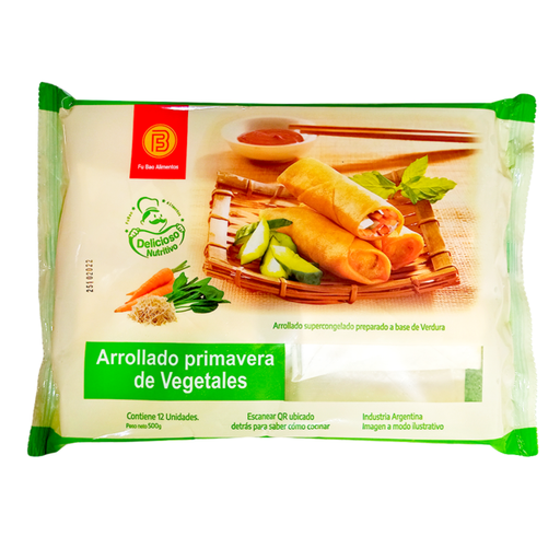 [FUBAO002] Fu Bao - Arrollado primavera de vegetales (500gr)