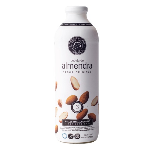 [GKERS004] Green Food Makers - Bebida de almendra sabor original (910ml)