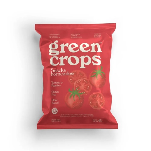 [GROPS012] Green crops - Snack sabor tomate y paprika (95gr)