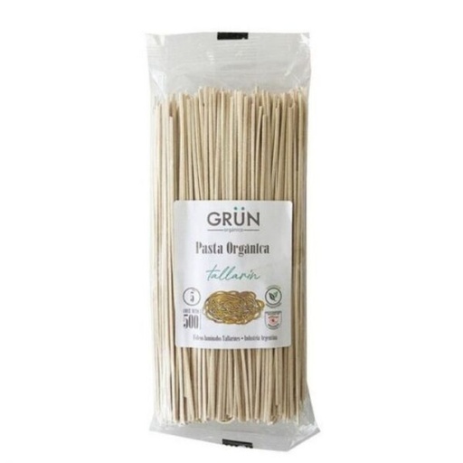 [GRUN008] Grun - Fideos orgánicos de harina blanca tallarines (500gr)