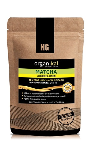 [HGLAB010] HG Laboratorios - Matcha con Jengibre y Limón (50 gr)