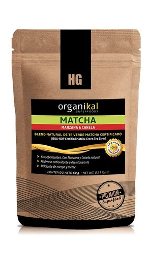 [HGLAB011] HG Laboratorios - Matcha con Manzana y Canela (50 gr)