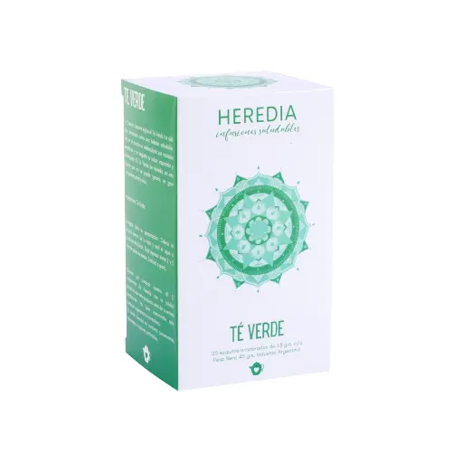 Heredia - Te verde Monohierbas (25 saquitos)