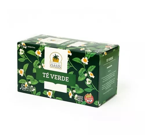 [HIERB036] Hierbas Del Oasis - Té Verde (25 Saquitos)