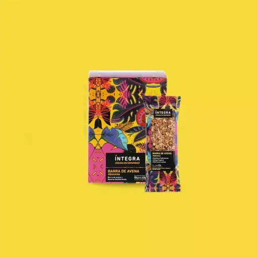 Integra - Barritas de cereal de banana y nuez (pack por 10 unidades)
