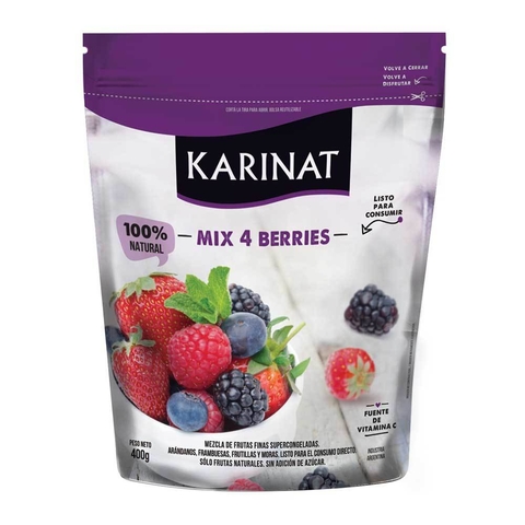 [KARIN016] Karinat - Frutas congeladas mix 4 berries (400gr)