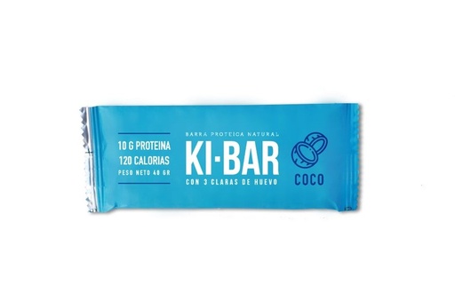 [KIBAR010] Kibar - Barritas proteicas sabor coco natural (display por 14 unidades)