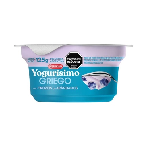 [LASER002] La Serenísima - Yogurísimo estilo griego sabor arándanos (160gr)
