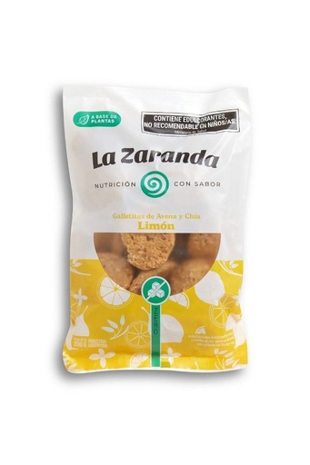 [LAZAR010] La Zaranda - Galletitas sin azúcar de limon (200gr)