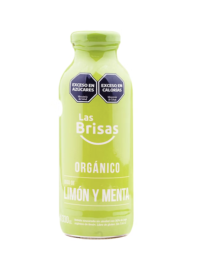 Las Brisas - Jugo Orgánico Limón con Menta 330 ml