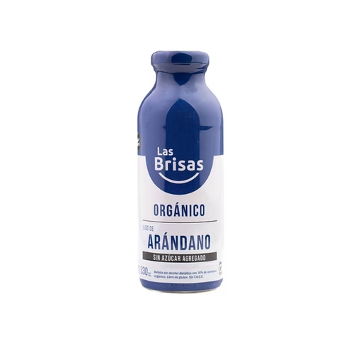 [LASBR015] Las Brisas - Jugo Orgánico Sin Azúcar Arandano 330 ml