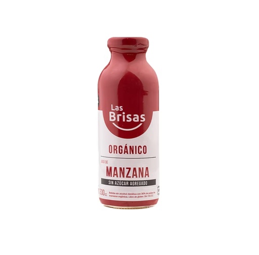 [LASBR017] Las Brisas - Jugo Orgánico Sin Azúcar Manzana 330 ml
