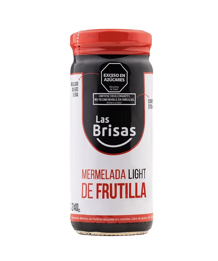 [LASBR037] Las Brisas - Mermelada Organica light Sin Azúcar de Frutilla 240 gr