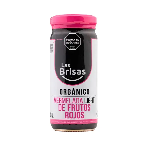 [LASBR038] Las Brisas - Mermelada Organica light Sin Azúcar de Frutos Rojos 240 gr