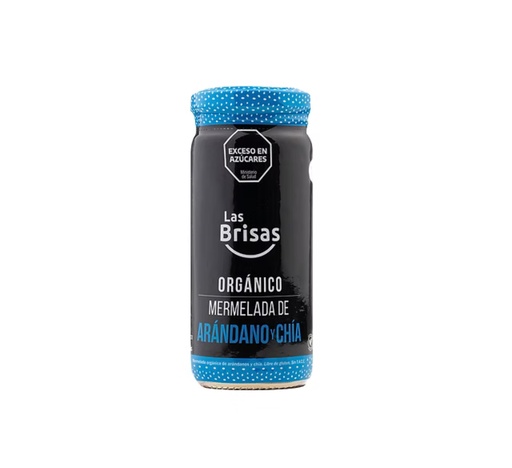 [LASBR034] Las Brisas - Mermelada Organica de Arándanos con Chía 260 gr