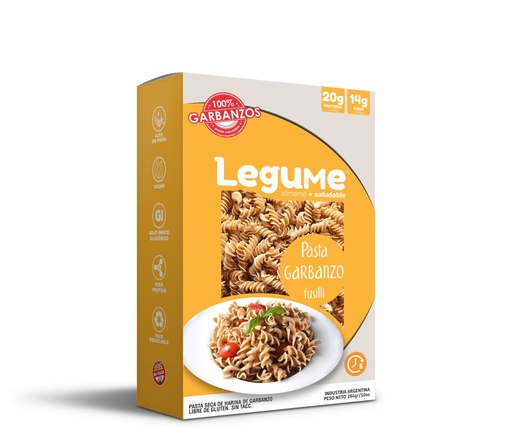[LEGUM002] Legume - Pasta garbanzo fusilli (284gr)