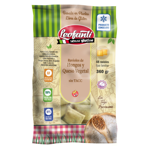 [LEOFA011] Leo Fanti - Ravioles hongos y queso sin lactosa (360gr)
