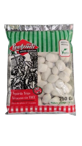 [LEOFA026] Leo Fanti - Ñoquis de papa (Sin lactosa, Sin tacc) 250 gr