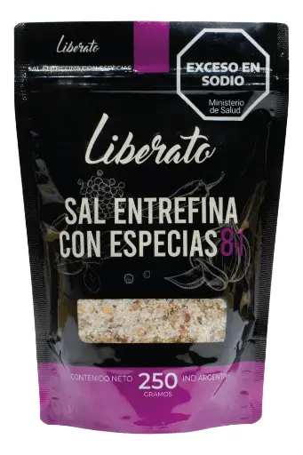 [LIBER011] Liberato - Sal Entrefina Con Especias 8 y 1 (Envase Doy Pack) 250 gr