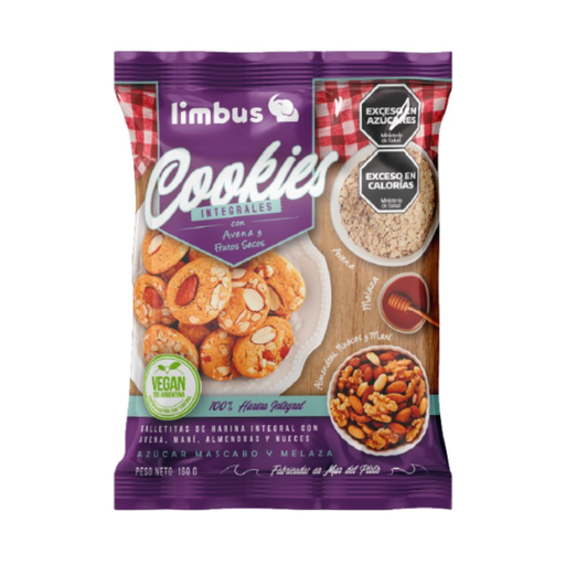 [LIMBO008] Limbo - Galletitas integrales avena y frutos secos (160gr)