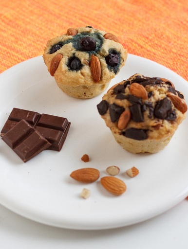 [MAMIK012] Mami Keto - Muffin rellenos con chocolate 70% (3 unidades)