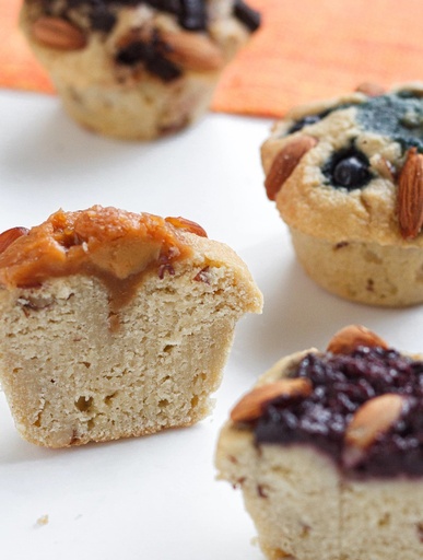 [MAMIK013] Mami Keto - Muffin rellenos con mantequilla de mani (3 unidades)