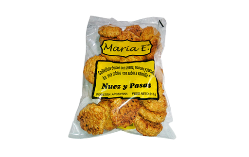 [MARIA004] Maria E - Galletitas Nuez y Pasas (215gr)