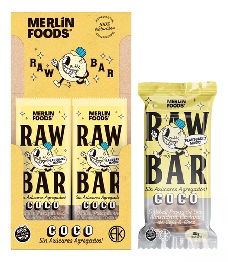 [MERLI001] Merlin Foods - Barrita Coco (caja x 14 unidades)