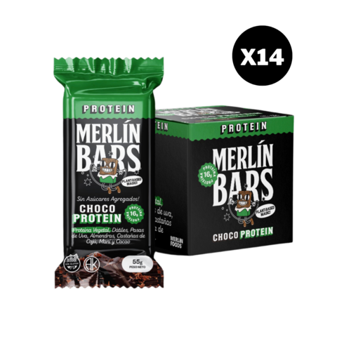 [MERLI008] Merlin Foods - Barrita protein choco (14 unidades)