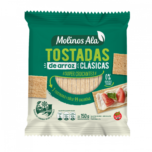 [MOLIN008] Molinos Ala - Tostadas de arroz clasicas (150gr)