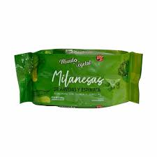 Mundo Vegetal - Milanesas de espinaca rebozadas con hojuleas de quinoa y semillas (4 unidades)