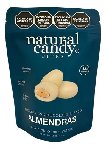 [NANDY001] Natural Candy - Almendras con chocolate blanco (100gr)