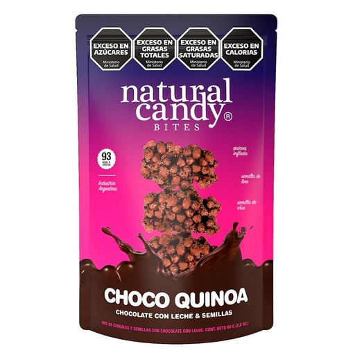 [NANDY008] Natural Candy - Choco quinoa chocolate con leche (80gr)